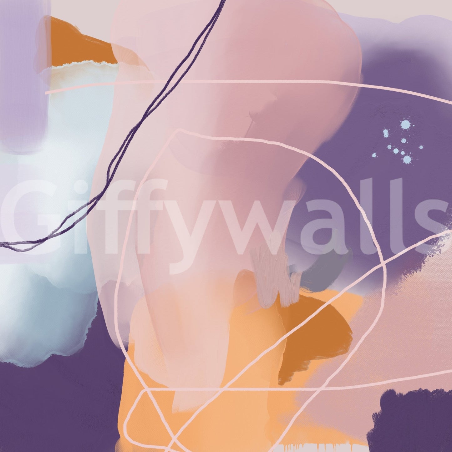 Statement floral mural with whimsical and modern charm

