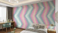 Elegant Waves Whorls Wallpaper Mural
