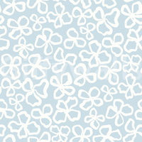 Charming white floral wallpaper design

