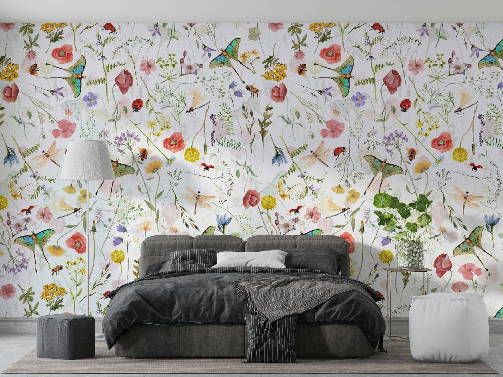 They are arranged in a gentle, peaceful garden.

