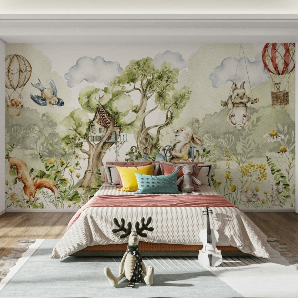 Forest animals in a magical woodland adventure wall art., GD1241