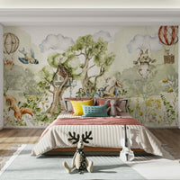Forest animals in a magical woodland adventure wall art., GD1241