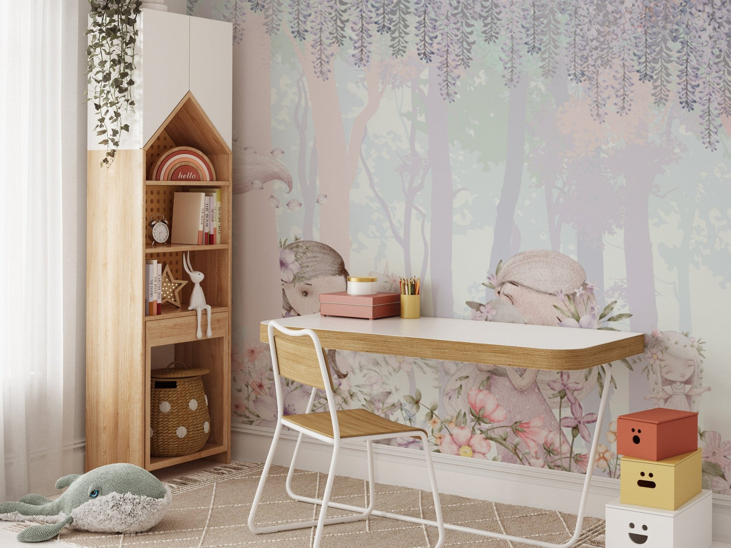 Enchanted woodland girls wallpaper
