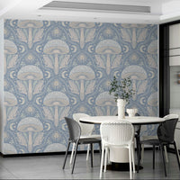 Playful nature-inspired wallpaper for cozy rooms

