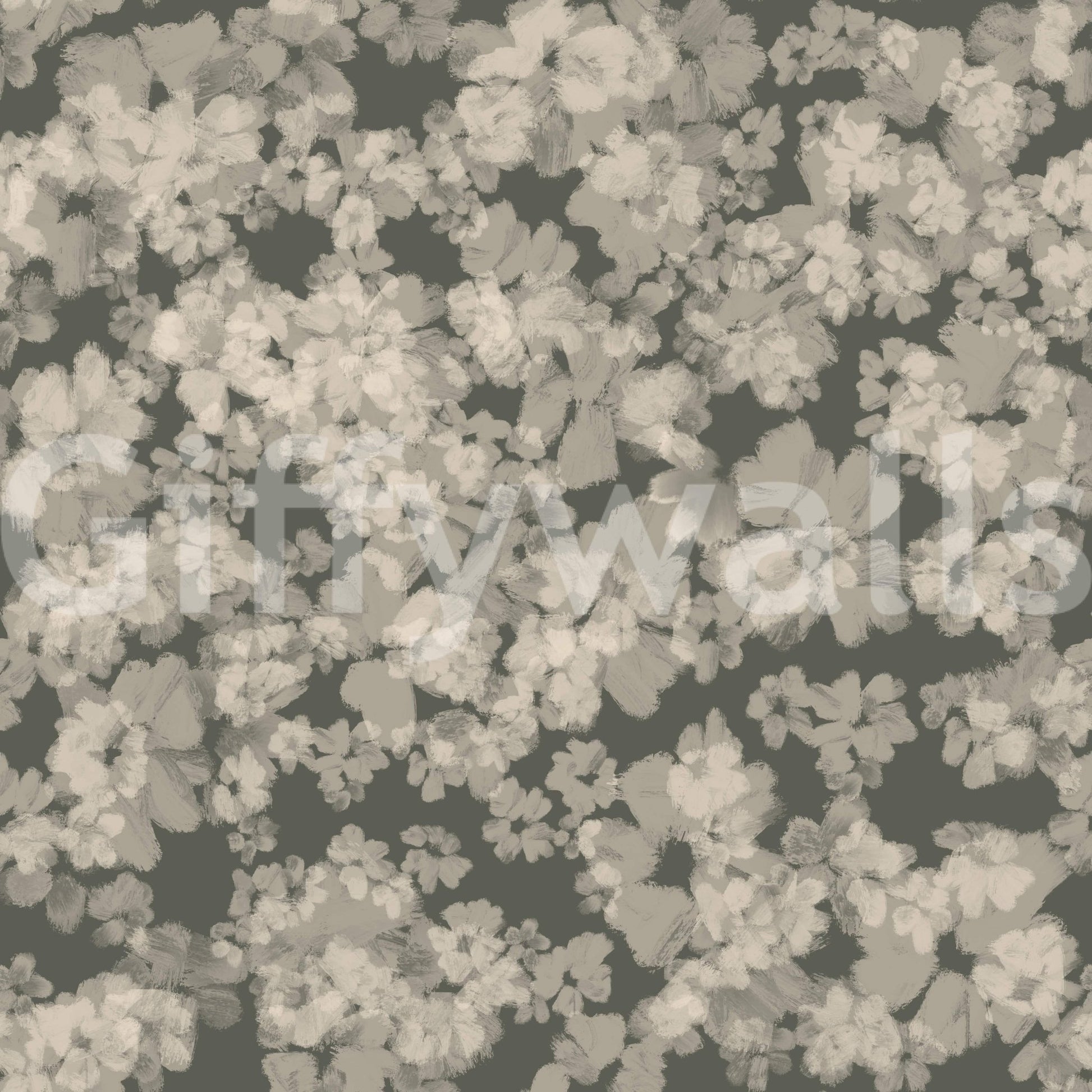 Composed Whispered Florals wallpaper for a harmonious interior design.