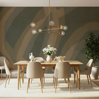 A beautiful wide-angle wall mural of a dreamy wood.

