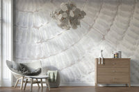 Textured effect of the Whispered Texture wallpaper for walls in natural light.
