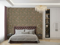 Subtle floral pattern wall mural

