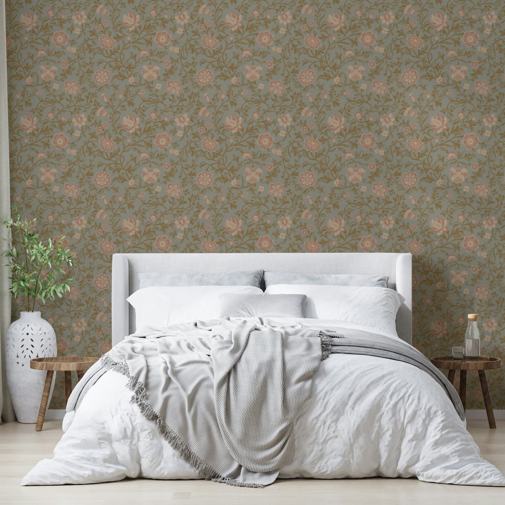 Wallpaper for walls with floral print

