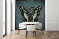 Nature themed wallpaper capturing a magical moment in a summer garden.