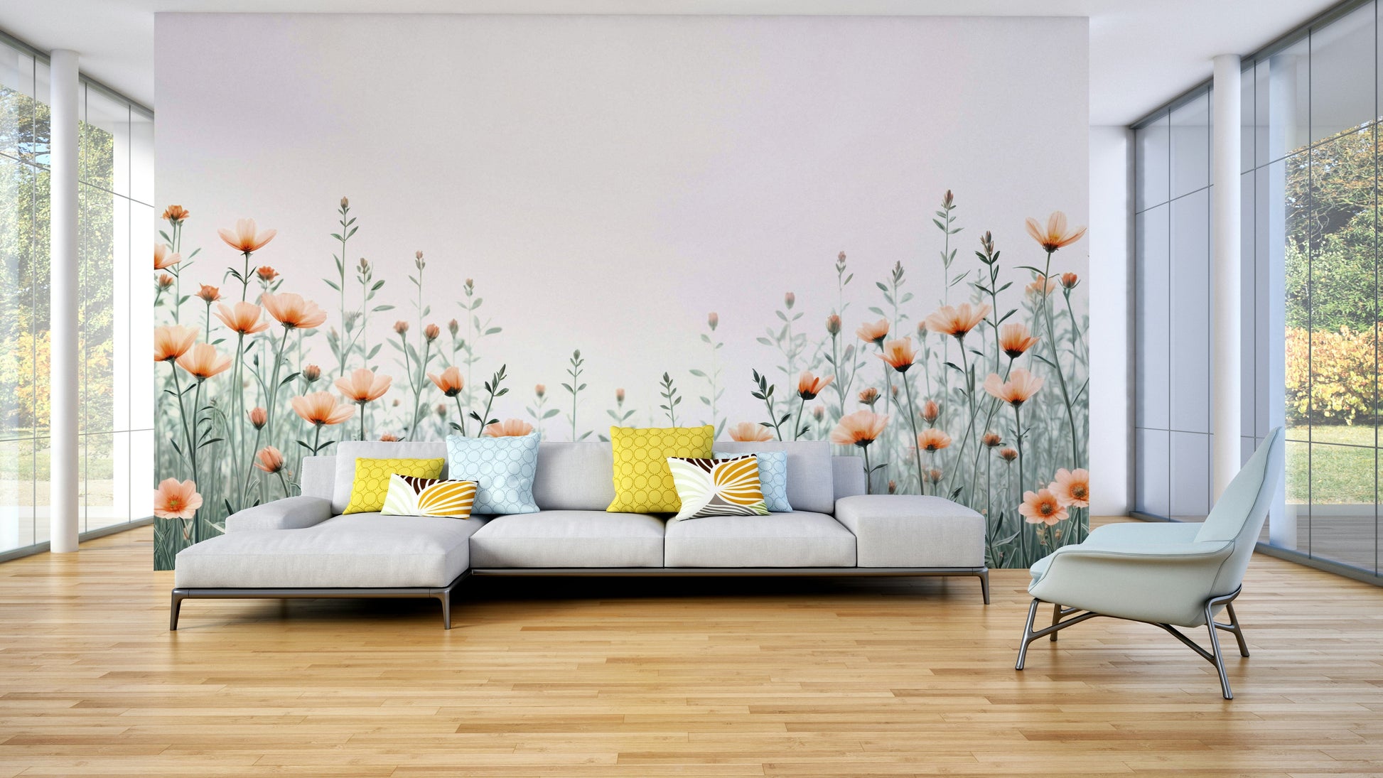 The design gives a feeling of quiet, natural beauty.

