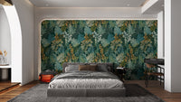 Whispering foliage peel and stick wallpaper