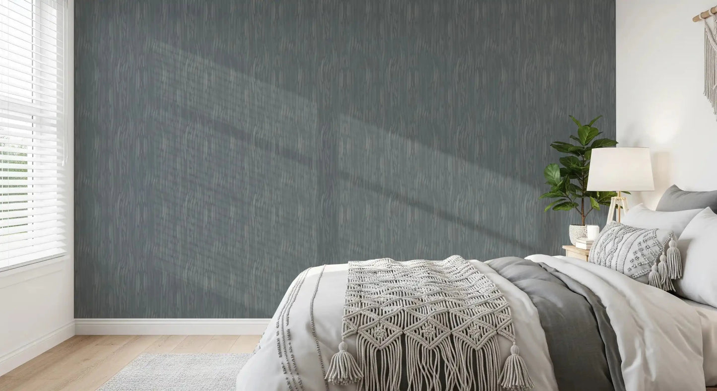 Warm greige undertones cut through cool grey on Whispering Greige Waves wallpaper.GD9523