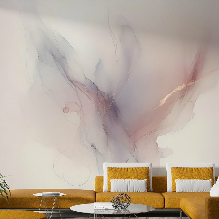 Whispering Hues Mural for Relaxing Room Ambience

