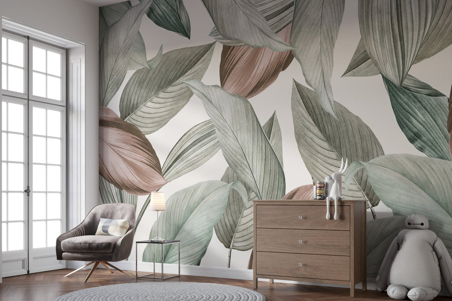 Whispering Leaves Wallpaper Mural - Giffywalls C194