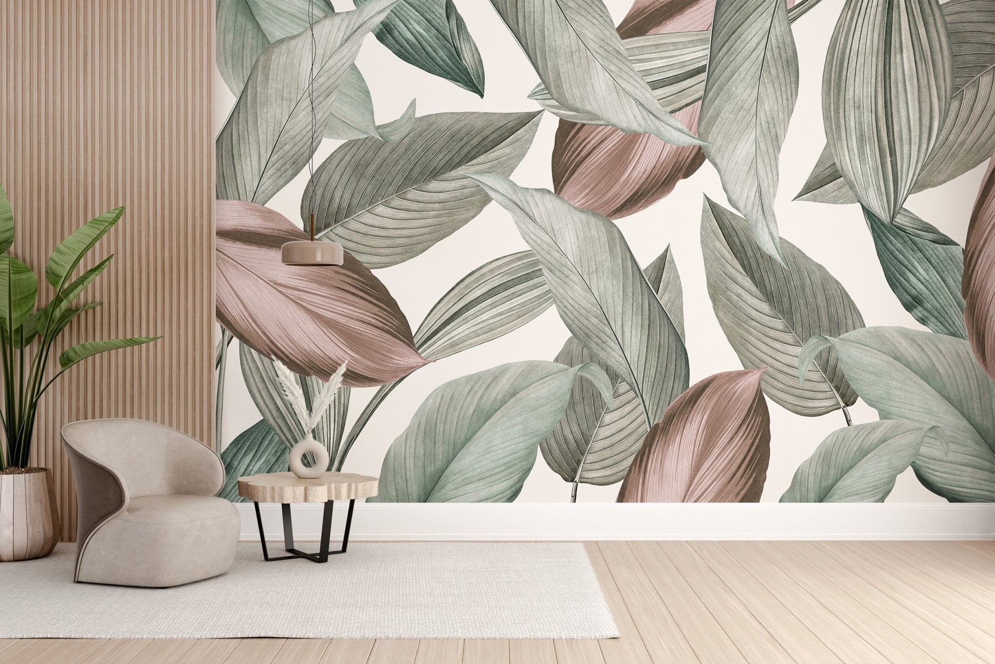 Whispering Leaves Wallpaper Mural - Giffywalls C194