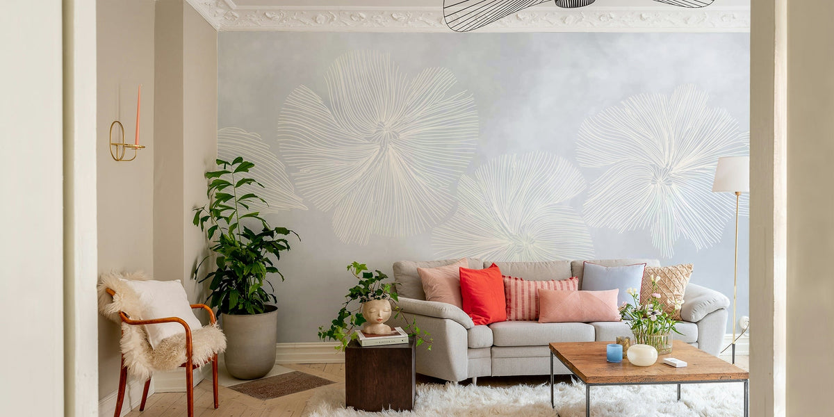 The flowers are large and abstract, with soft petals. GD4137

