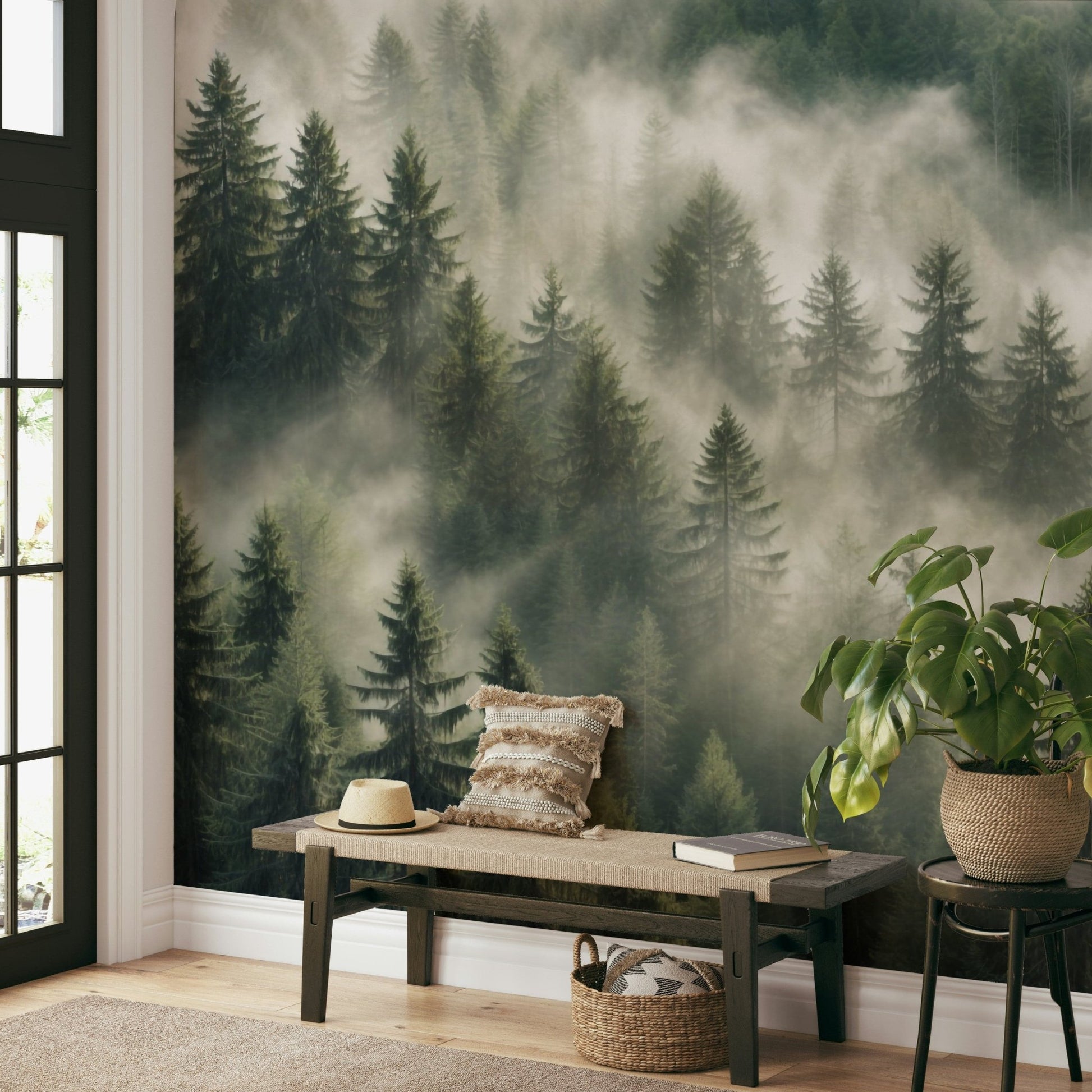 Hazy pine forest view for walls GD302


