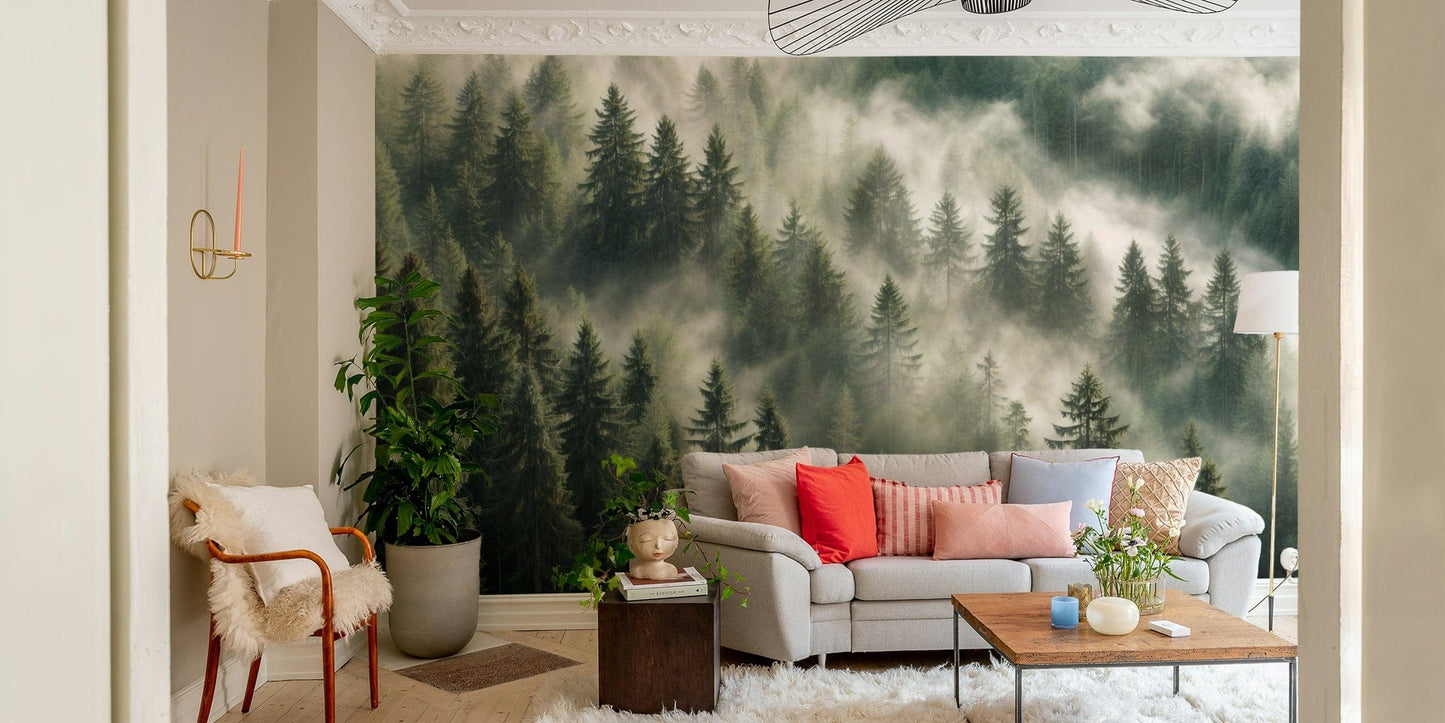 Pine landscape wall design print GD302


