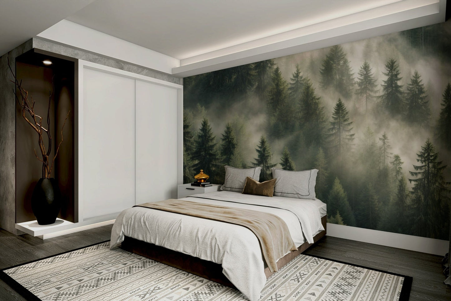 Whispering pine trees wall mural GD302

