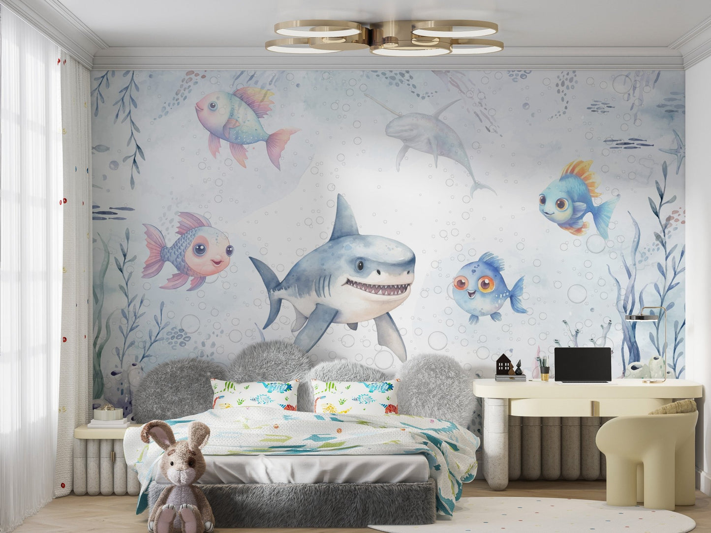 Whispering Pines Landscape Wallpaper