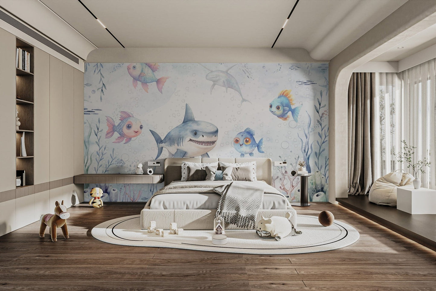 Whispering Pines Landscape Wallpaper