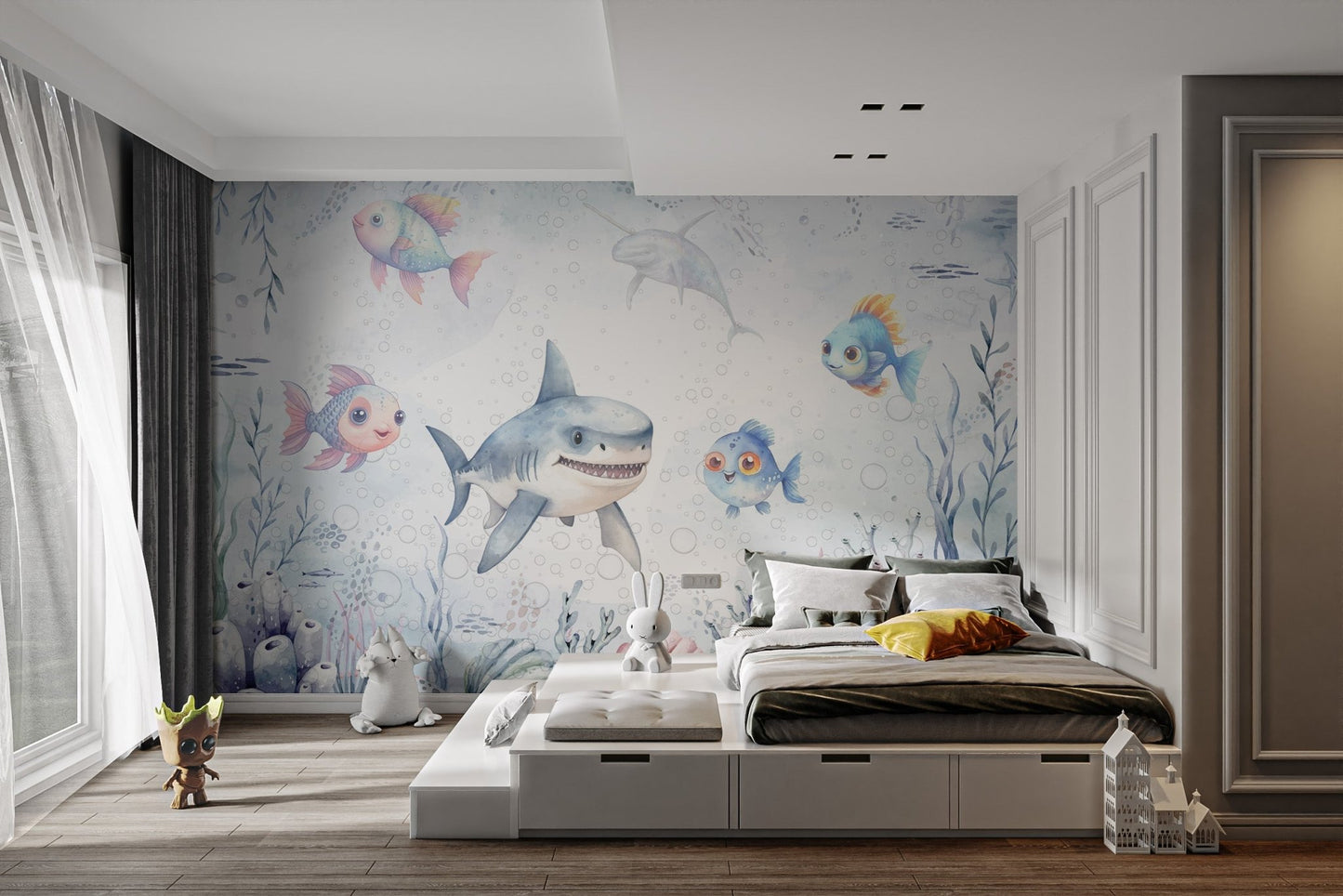 Whispering Pines Landscape Wallpaper