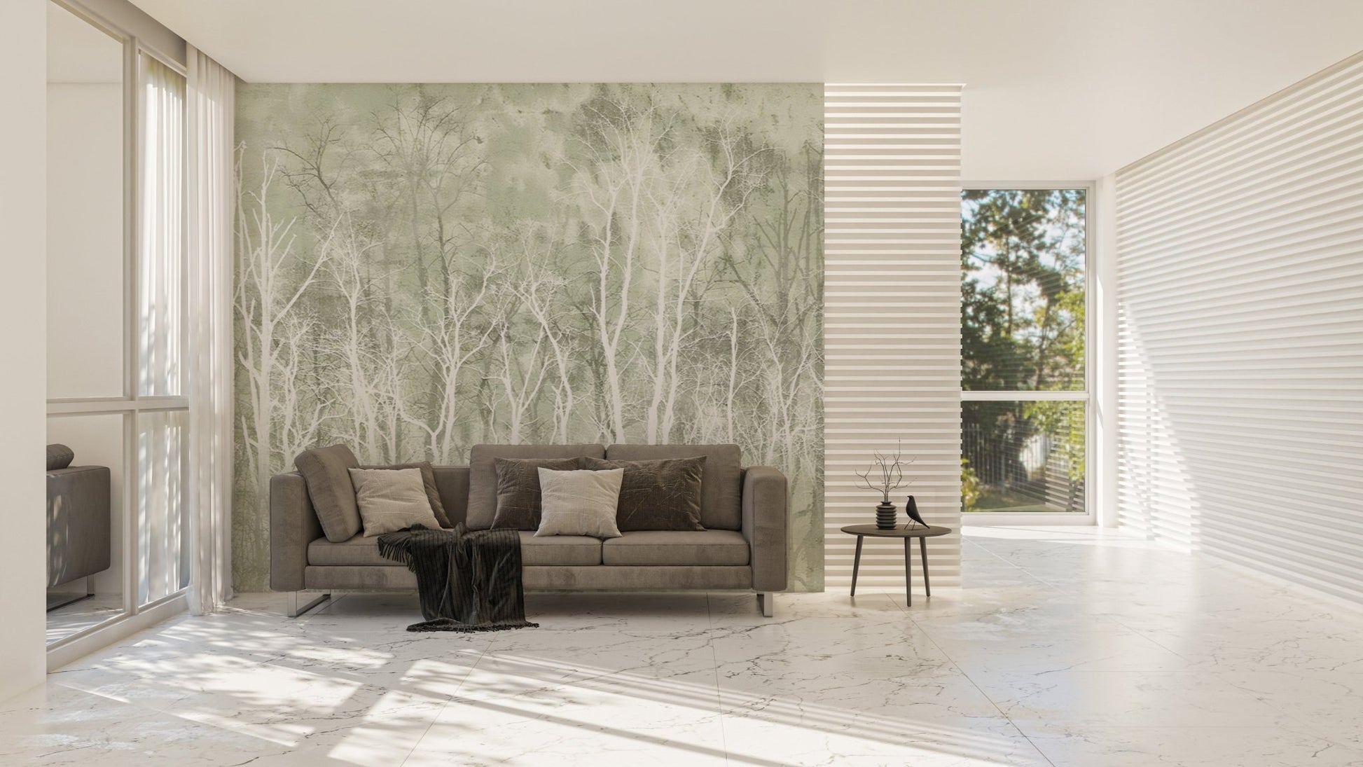 Tranquil Trees Nature Wall Mural Decor
