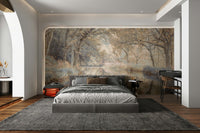 An artistic woodland water mural on scenic wallpaper., GD4632