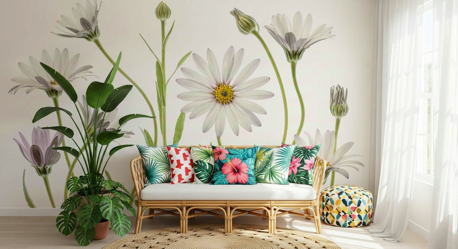A serene abstract texture wall mural for your decor.