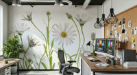 A beautiful modern art wall mural of abstract light.