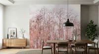 Quiet marsh Whispering Winter Reeds Wall Mural, inviting natural wallpaper for walls.