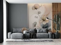 Botanical wallpaper for walls using the Whispers of Bloom Wall Mural.