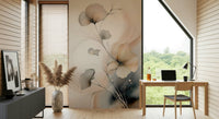 Whispers of Bloom Wall Mural creating an ethereal feature wall.