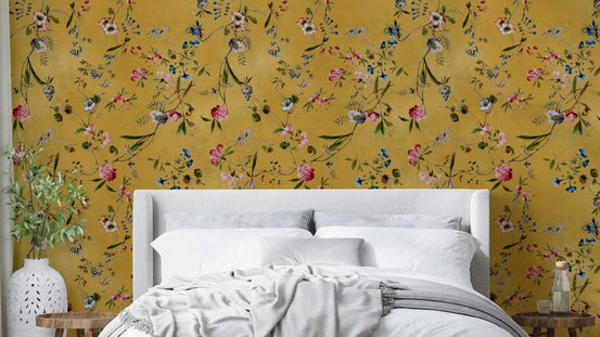 Whispers of Chinoiserie wallpaper with floral design, GD1439