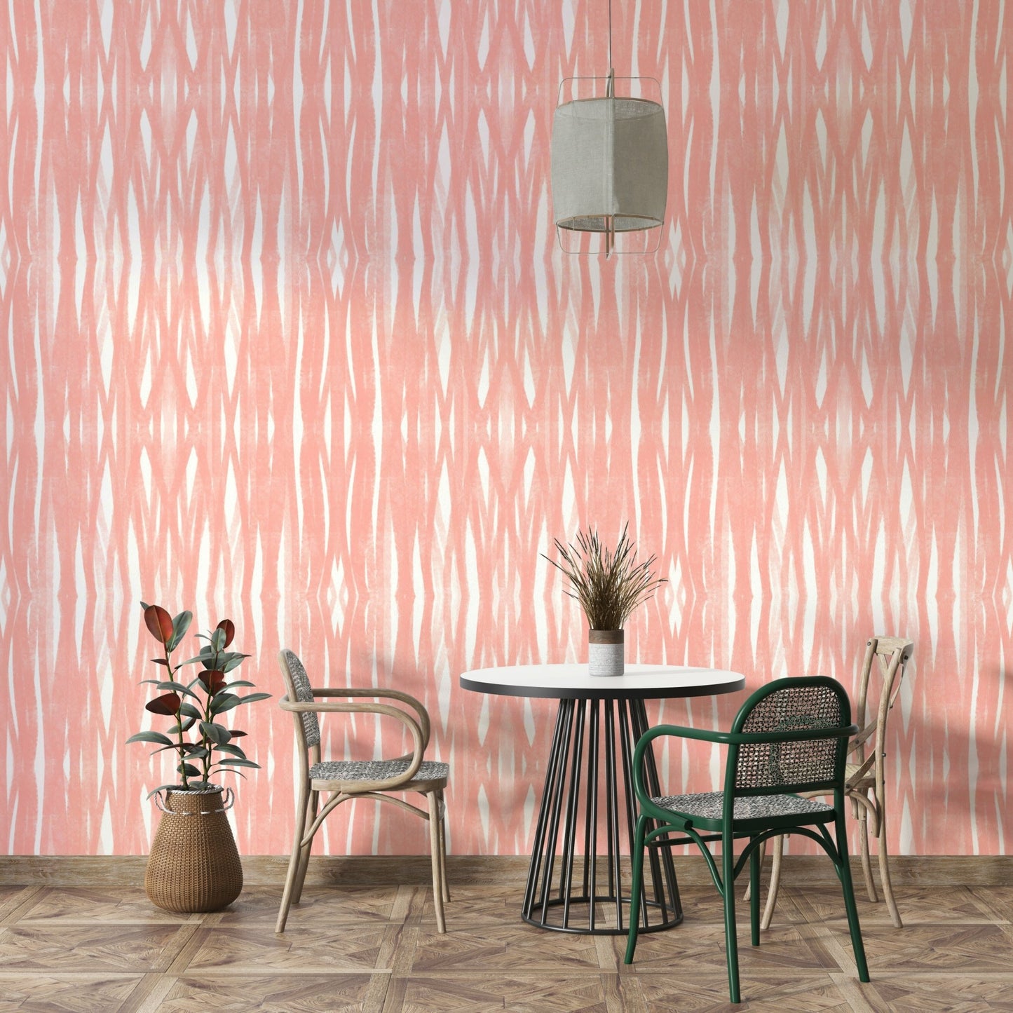 Flowing coral mural wallpaper

