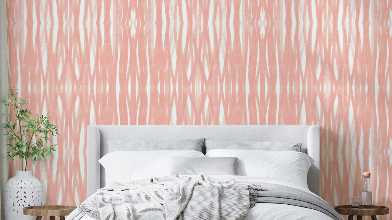 Coral-inspired mural for bedrooms

