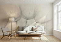 A classic soft floral wallpaper for walls.

