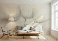 A classic soft floral wallpaper for walls.

