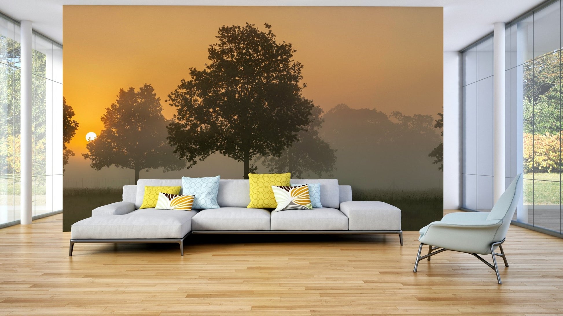 Morning glow wall mural background, GD2048