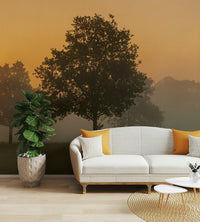 Early morning wall mural scenery, GD2048