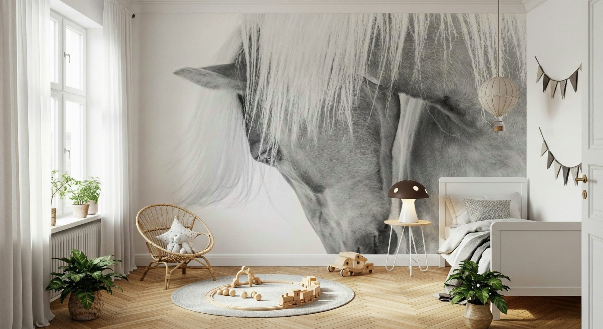 A beautiful subtle abstract wallpaper mural with graceful, flowing textures., GD5818