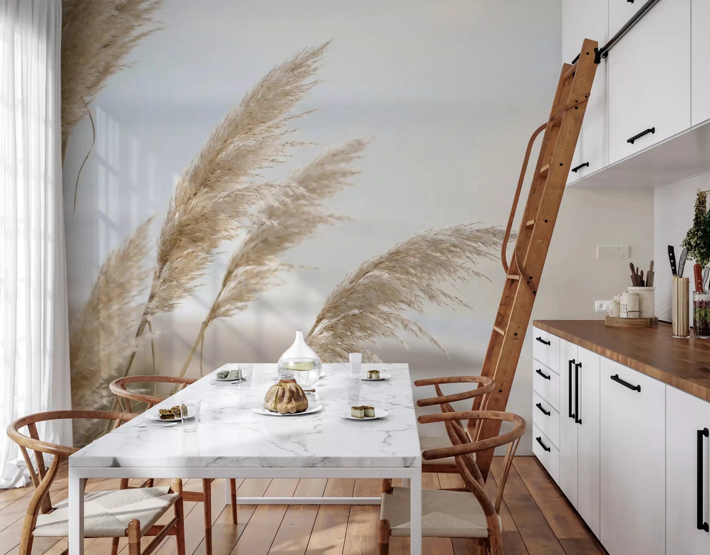 Whispers of Pampas Shore Wall Mural