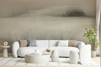 A beautiful subtle abstract wallpaper mural with ethereal, whispering effects.