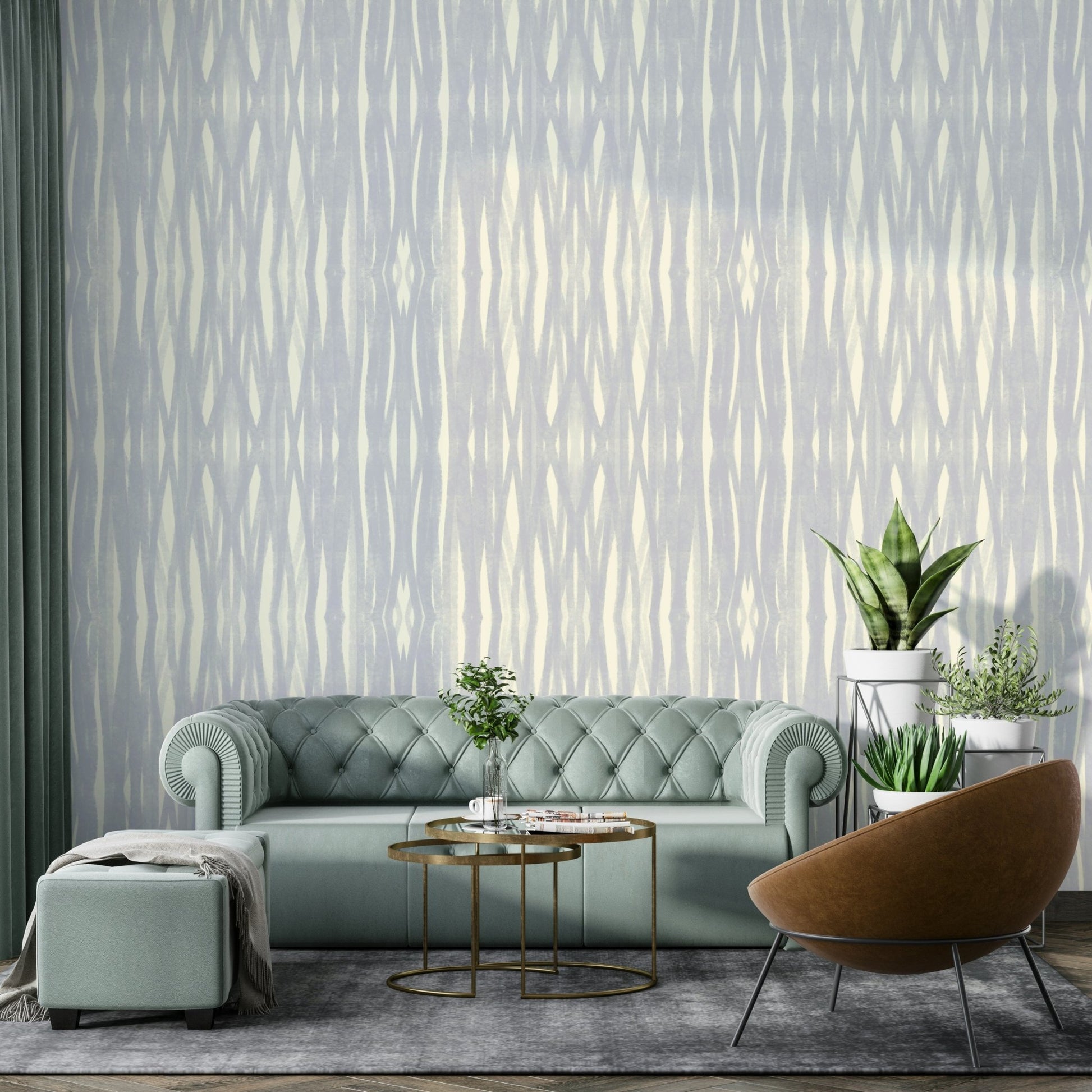 Soft flowing lines mural wallpaper

