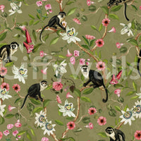 Decorative jungle mural for a vibrant room design

