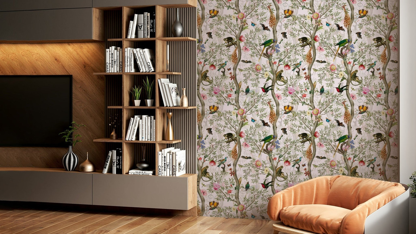 Whispers of the Jungle 4 wallpaper with lush greenery

