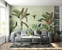 Detailed jungle wall mural for bold home interiors

