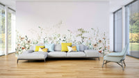 Whisper of nature wall mural with vibrant meadow design.

