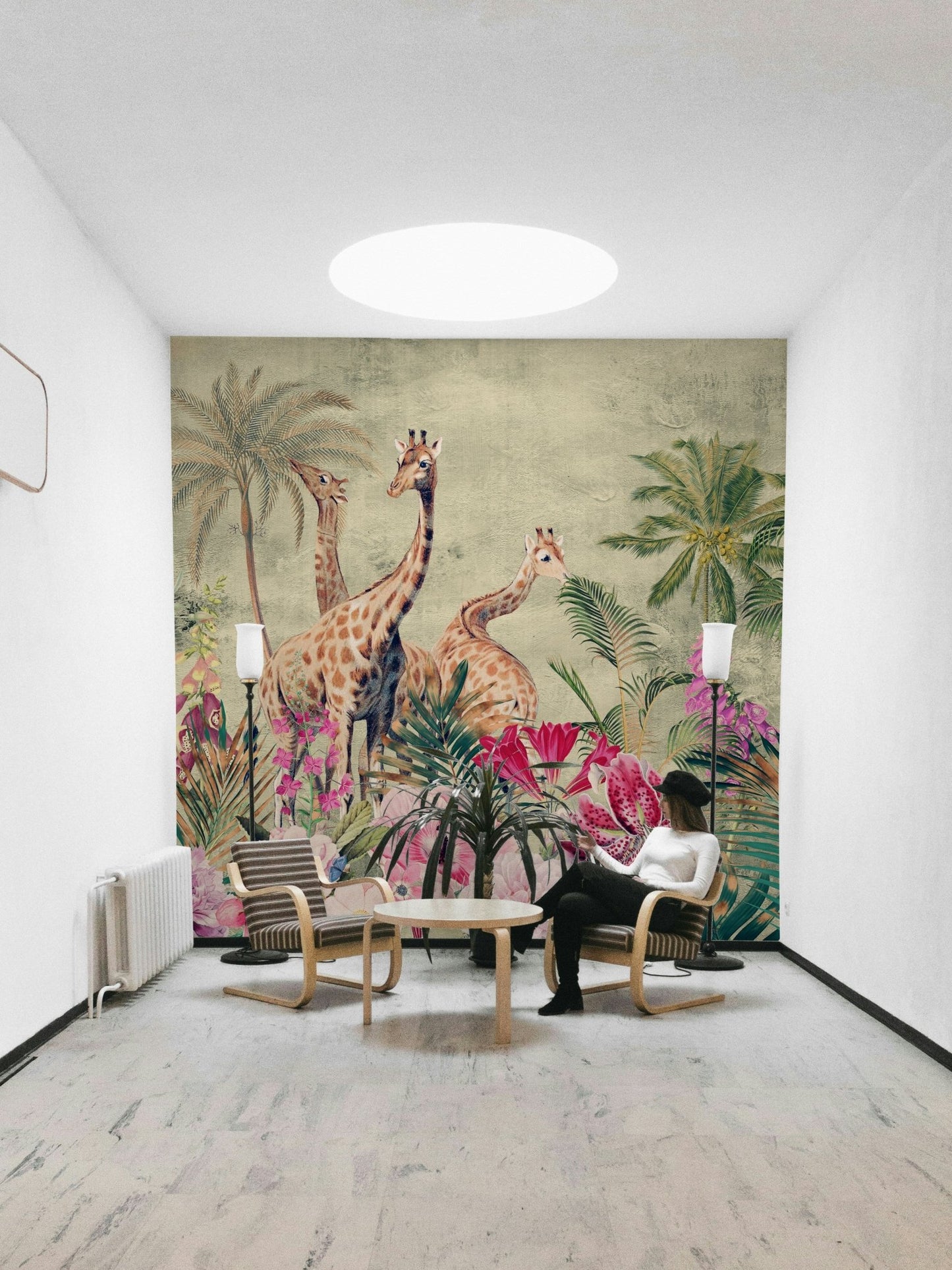 Wildlife silhouette in Whispers of the Savannah wall art

